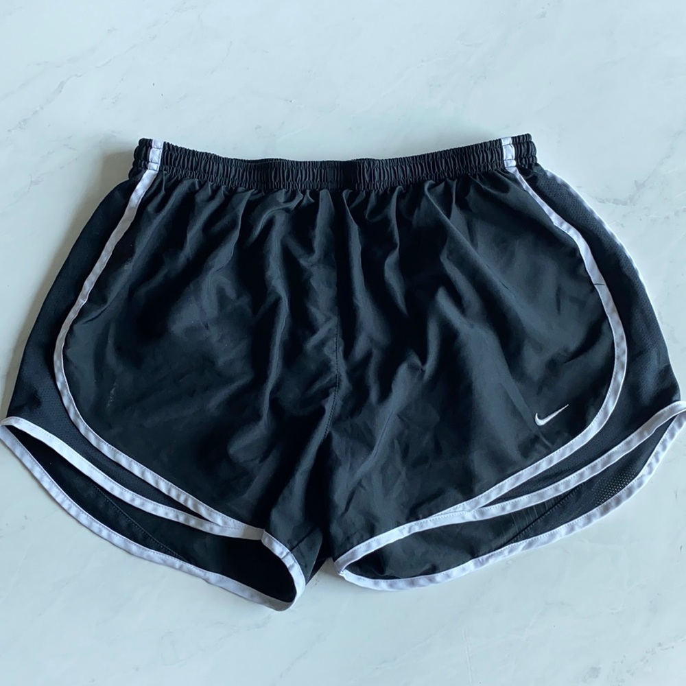 Nike Shorts Black with White Piping